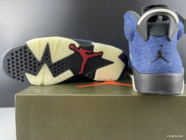 Jordan CT5350-401 6 Washed Air Denim 0808
